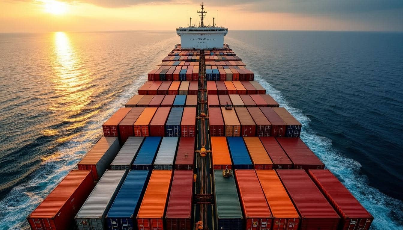 Illustration: Comprendre le fonctionnement d’un bateau cargo porte conteneur
