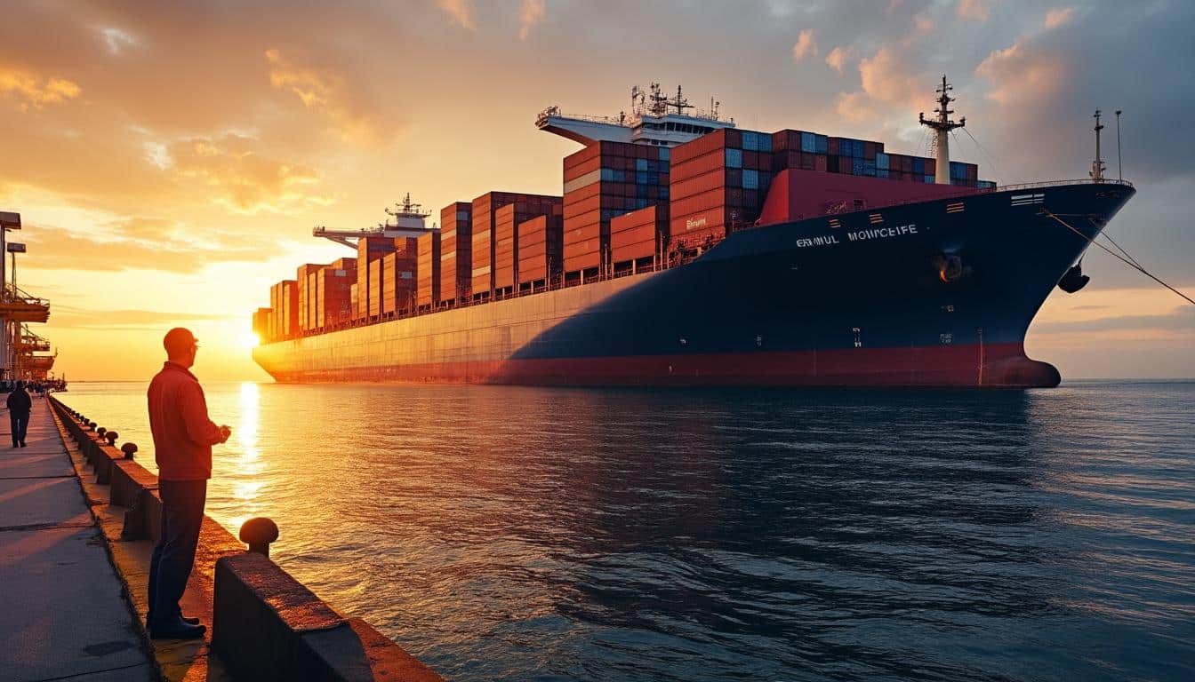 Illustration: Les dimensions et innovations techniques du plus gros porte conteneur du monde