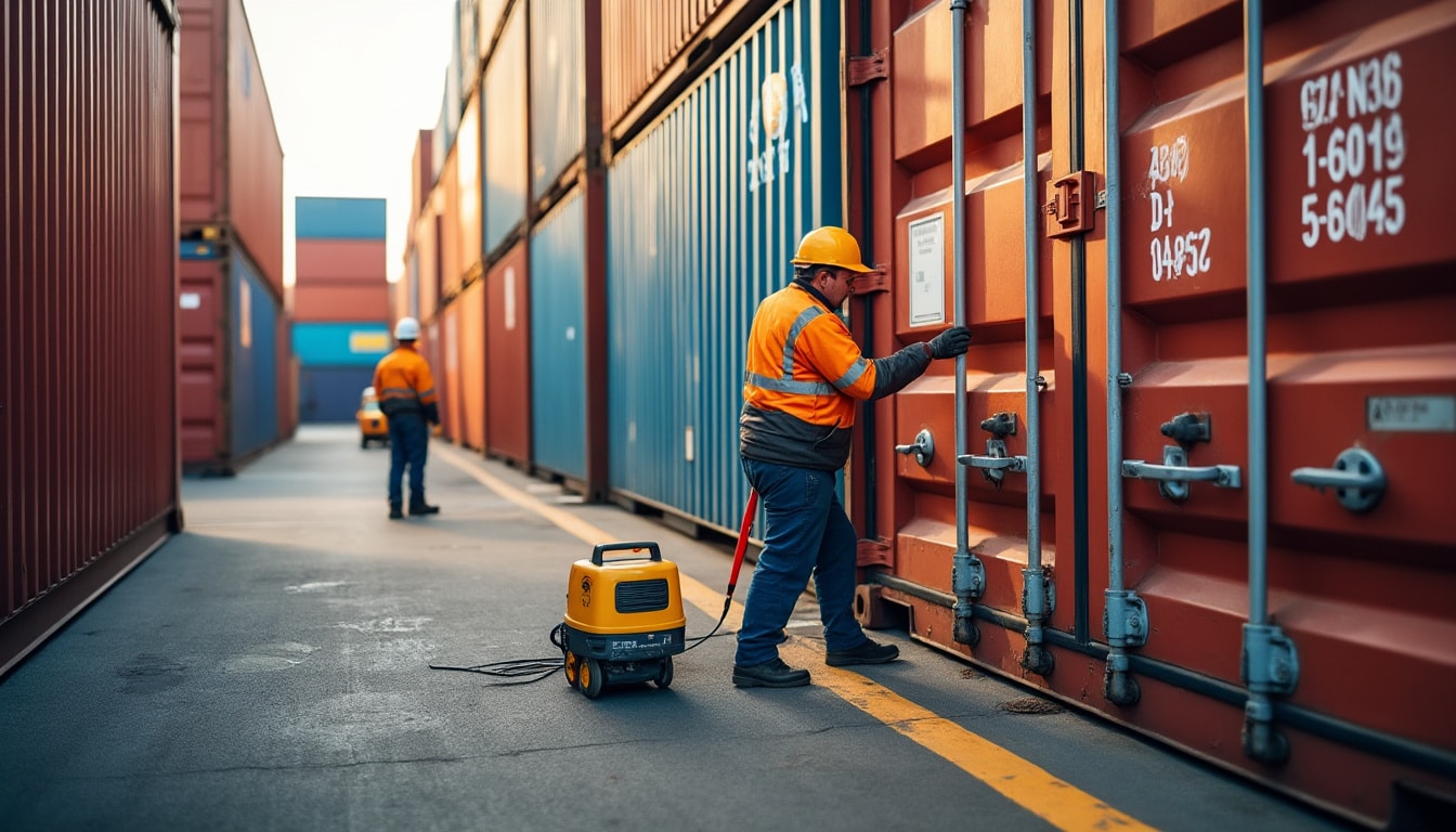 Dimension du container maritime : guide complet des tailles standards