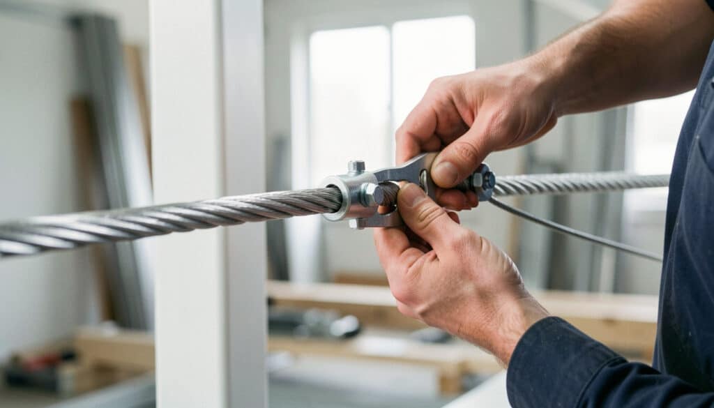 Fixation pour câble acier : choix, pose et sécurité
