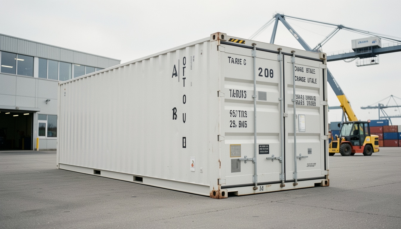 Poids d’un container 20 pieds : tare, charge et limites